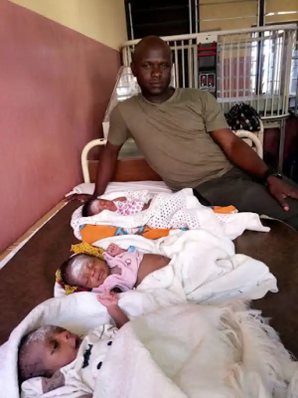 Hospital Detains Mother, Her Triplets Over Unpaid N77,600 Bills In Benue State (Photos, Video)